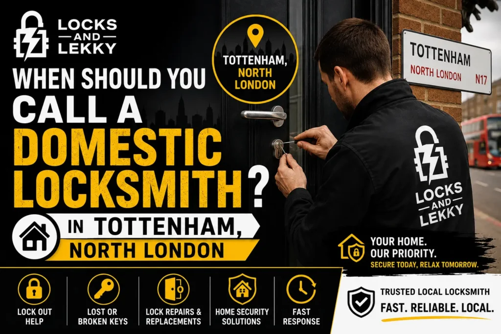 When Should You Call a Domestic Locksmith in Tottenham, North London